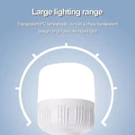 lampe camping rechargeable blanc moderne ridges verticales crochet port usb