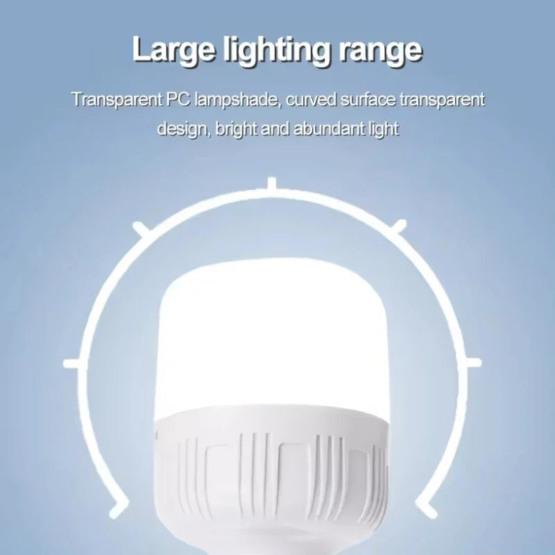 lampe camping rechargeable blanc moderne ridges verticales crochet port usb