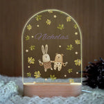 lampe décorative moderne animaux ours éléphant marron doré cadeau anniversaire couple