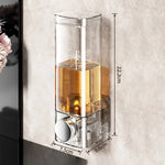 distributeur savon liquide adhésif transparent moderne grey press pump hand soap shower gel body