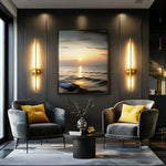 Lampes murales LED modernes rechargeables USB variante luminosité couleurs noir or