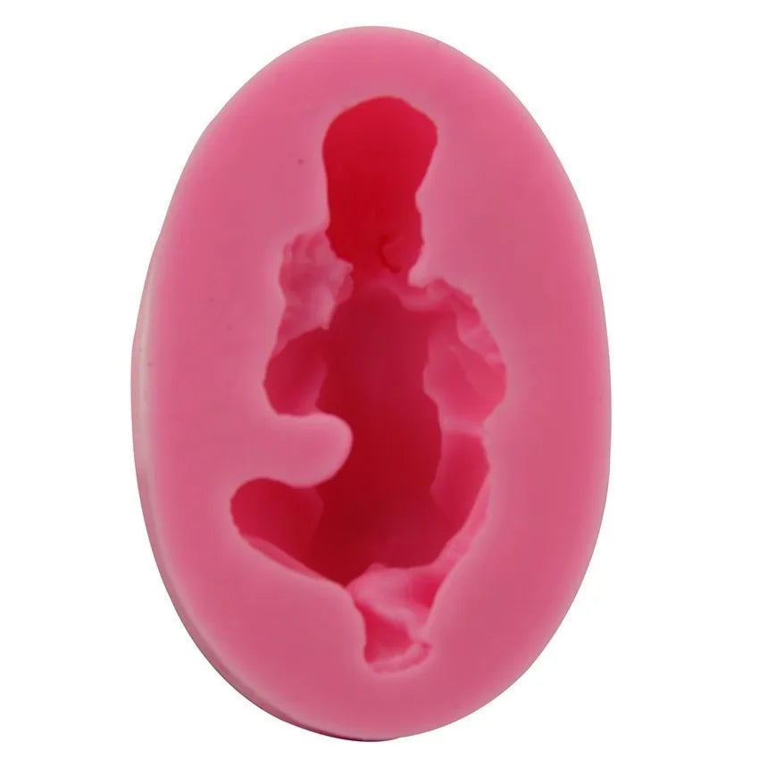 moule silicone bébé pâte chocolat gâteau décoration thème floral géométrique opaque rose vibrant