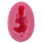 moule silicone bébé pâte chocolat gâteau décoration thème floral géométrique opaque rose vibrant
