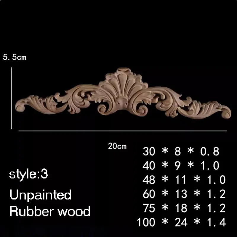 ornement decoratif bois fleur sculpte naturel classique baroque noel valentin mariage halloween pâques anniversaire