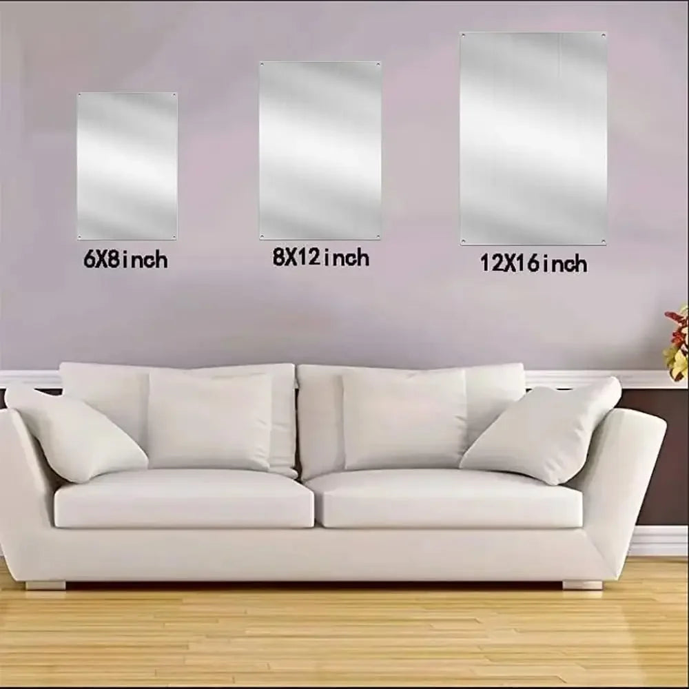 panneau publicitaire personnalisable moderne argenté lisse minimaliste aluminium rectangle