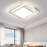 plafonnier led blanc contemporain moderne salon chambre opacité fixations invisible
