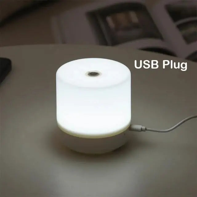 lampe tactile rechargeable led blanc moderne minimaliste veilleuse table chambre protection yeux gradation continue