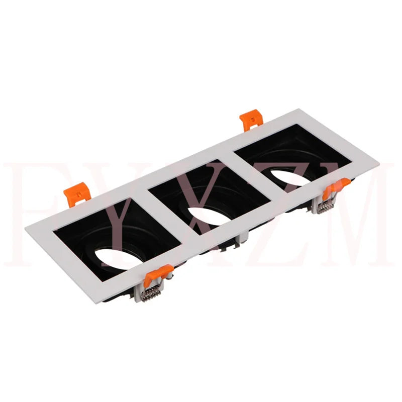plaque montage led anneau rond carré blanc noir moderne 90v260v 610w