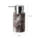 ensemble salle bain marbre calacatta viola violet distributeur savon pot pinceaux plateau moderne élégant