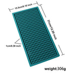 tapis bar moderne silicone bleu gris noir blanc texture points 15.5cm 31cm résistant déversement