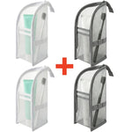 organisateur voyage toile maille eva imperméable cordon serrage brosse dents rasoir crèmes bouteille parfum