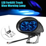 lampe signalisation chariot élévateur bleu noir moderne industrielle transparente refroidissement vis fixationclé molette plaque