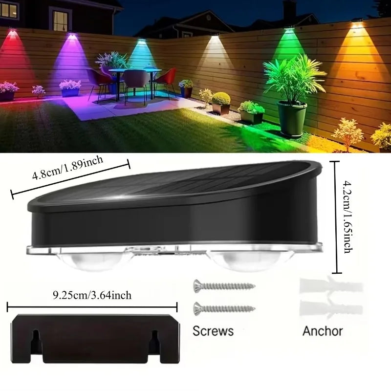 applique murale solaire led noir moderne ip44 protection vis fixations