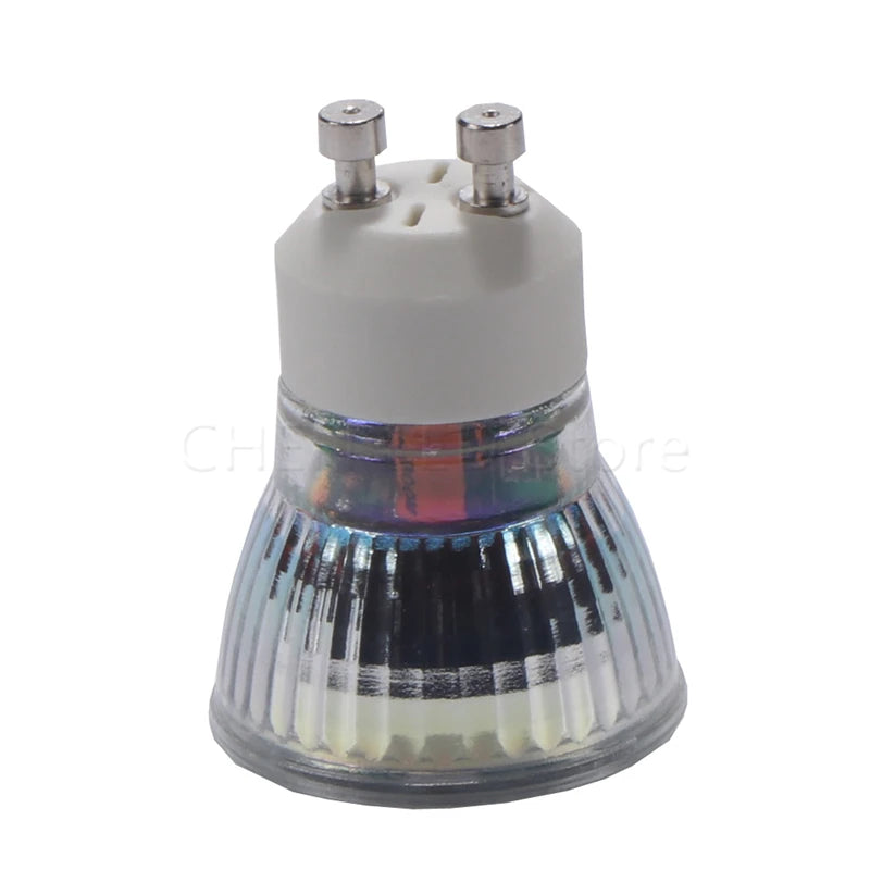 ampoule led blanc froid 5w gu10 mr11 220v 45deg rayées opaques