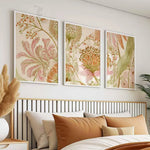 decoration murale moderne affiches fleurs floraux salon chambre enfants 3pcs