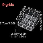 présentoir transparent moderne 24 grilles petites grandes 36 40 rouges lèvres acrylique minimaliste rechargeable