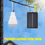 lampe solaire portable blanc noir mat moderne compact cordon suspendu panneau solaire led