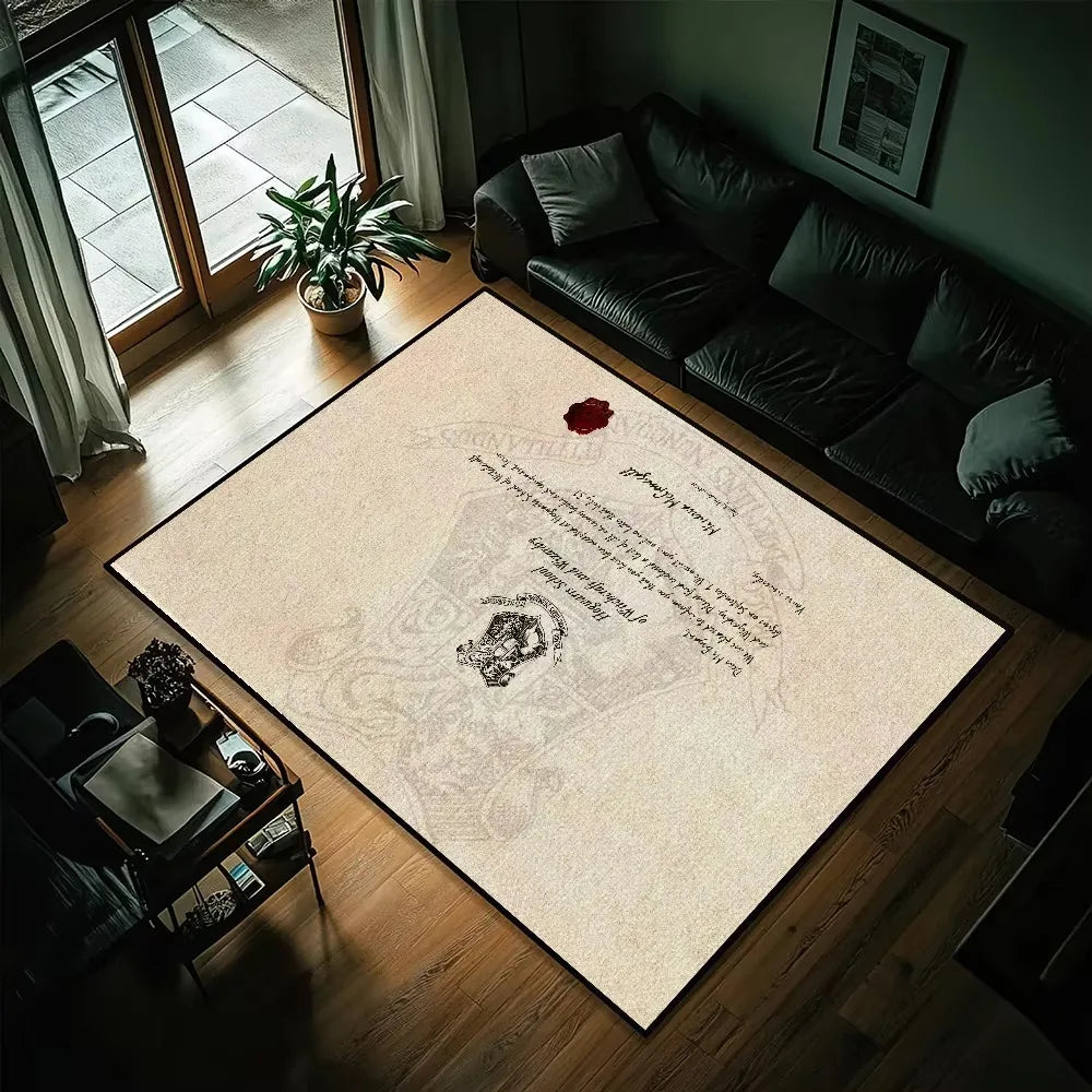 Paillasson Harry Potter blanc dans une cuisine