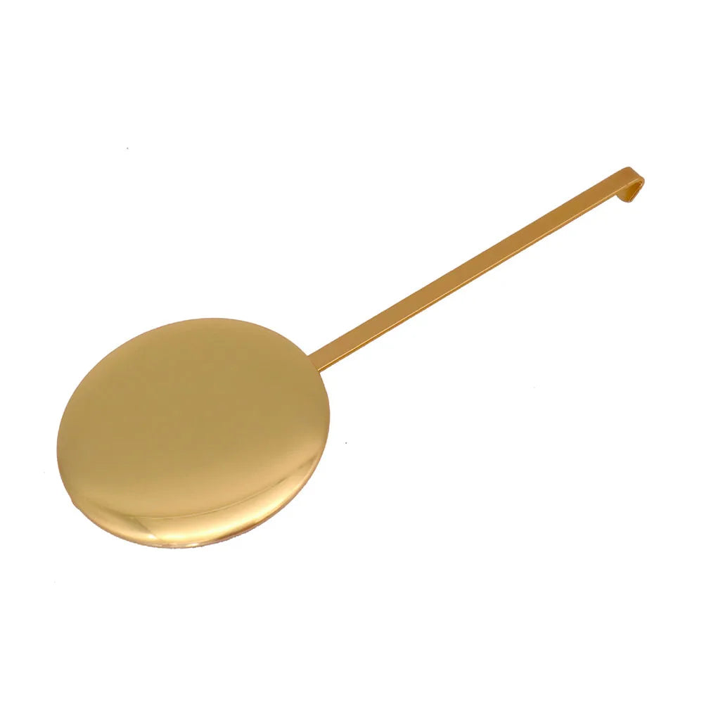 pendule doré couvercle lisse horloge murale classique métal élégante décoration intérieure oscillante fixe