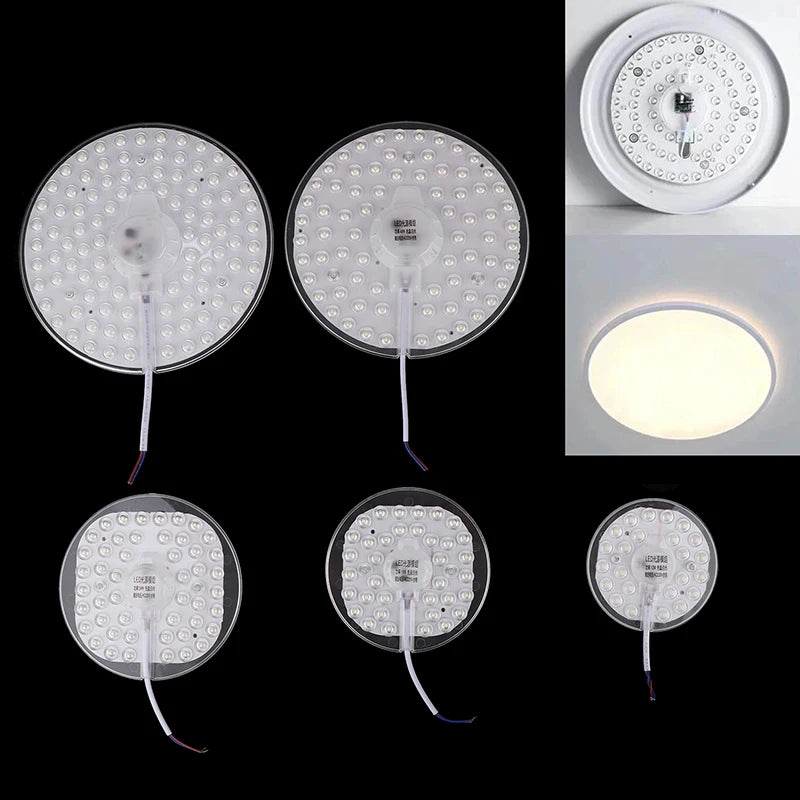plaque led ronde diodes câble blanc moderne lumineuse 12w 18w 24w 36w 48w 72w
