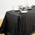 nappe table pailletée noël argent or élégante réutilisable moderne festive black gold rose gold
