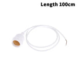 adaptateur e27 extérieur étanche noir blanc câble moderne rond lisse