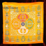 écharpe ethnique motifs floraux couleurs vives texture satinée traditionnelle 100x100cm