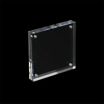 cadre photo moderne acrylique transparent 120x120mm 135x135mm 150x150mm support présentation
