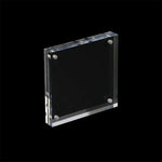 cadre photo moderne acrylique transparent 120x120mm 135x135mm 150x150mm support présentation