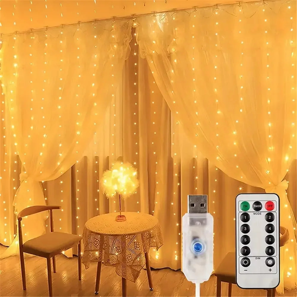 guirlande lumineuse led multicolore points lumineux modernes modes télécommande usb chambre salon vacances