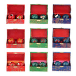 boules massage main rouge panda feuille fitness relaxation santé exercices dextérité portable