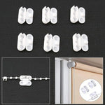 rideau blancs modernes accessoire rideau coton anneaux boucles opaques 10 pièces