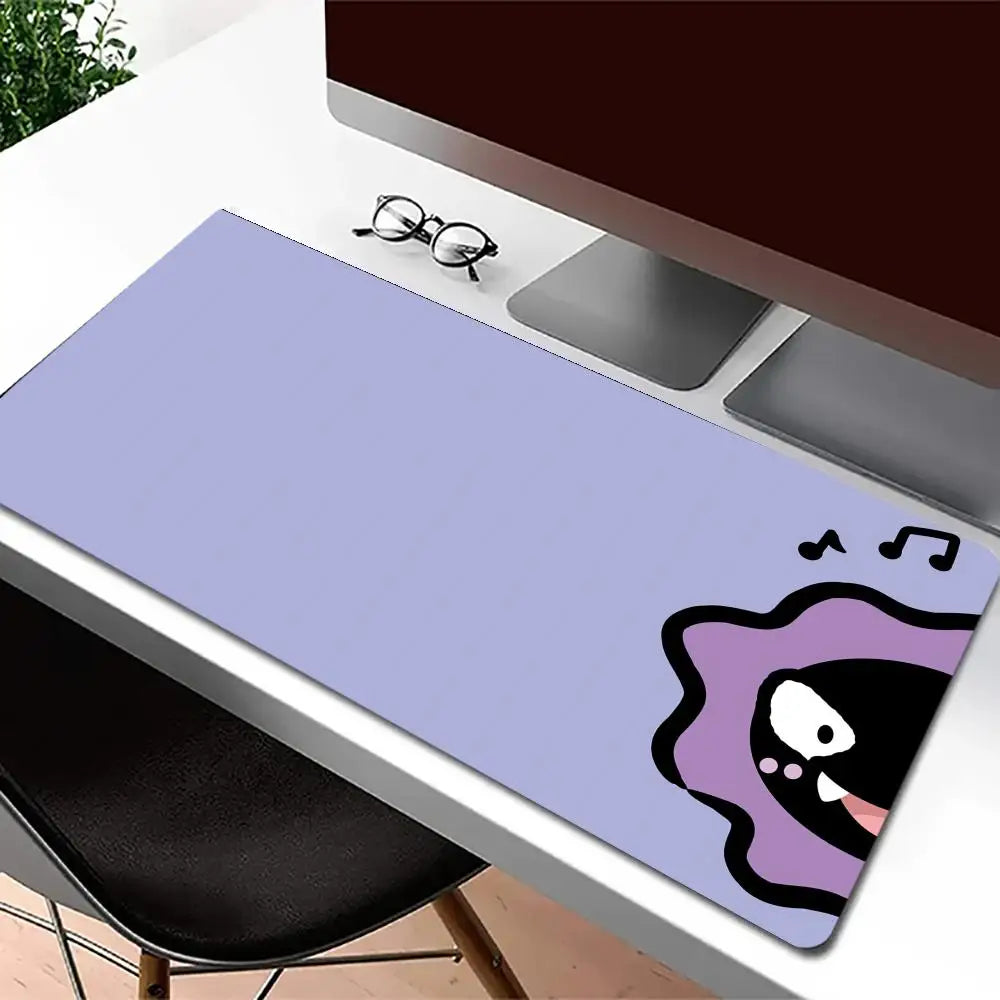 tapis souris violet dessin animé motifs musicaux moderne tapis gamer accessoire travail grande taille