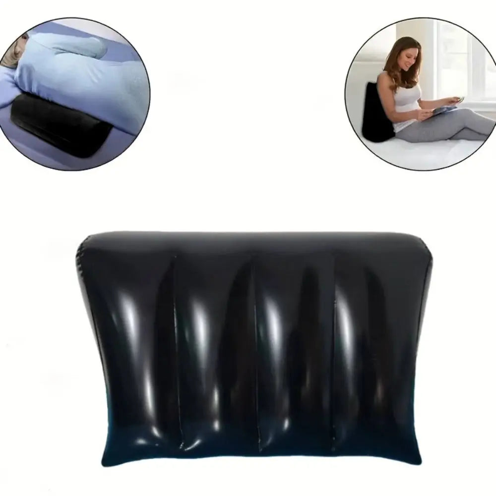 coussin gonflable velours bleu marine noir mousse mémoire forme rectangulaire literie confort aiguille triangle
