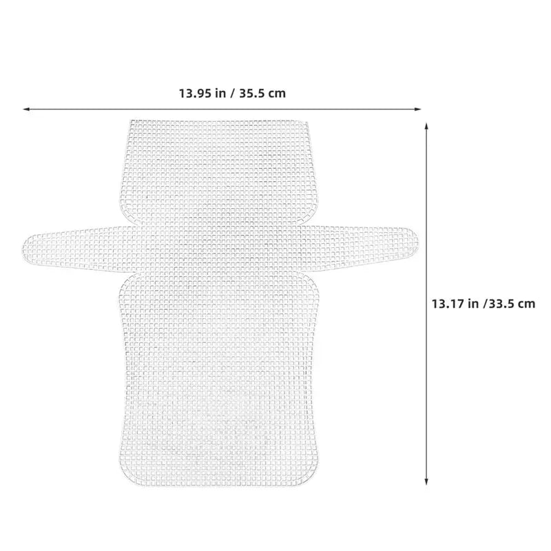 tapis couture blanc maille fine pratique adhésif réutilisable toile broderie
