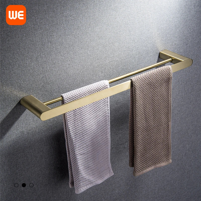 accessoires salle bain moderne porte serviettes doré porte savon porte gobelet porte lotion fixations