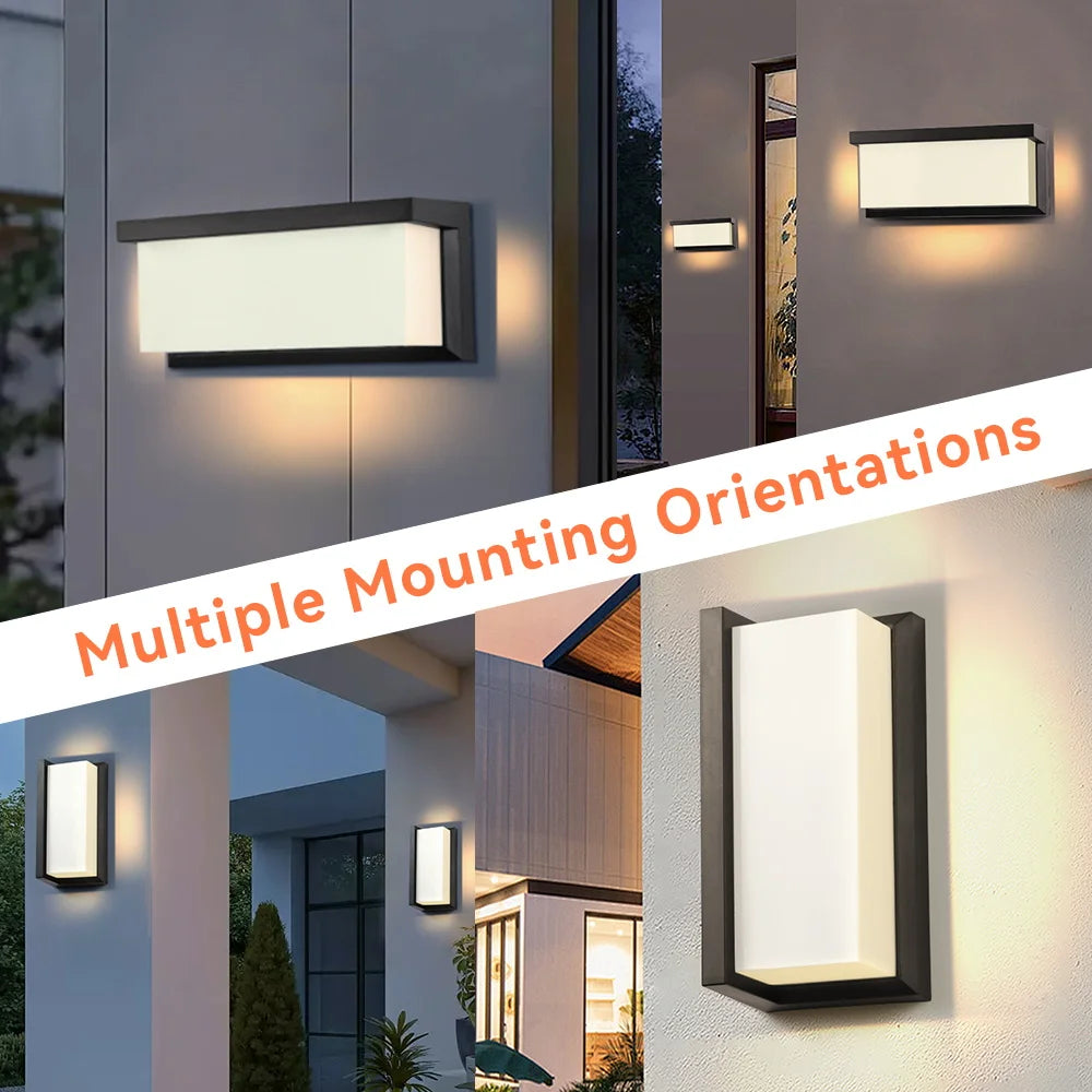 appliques murales modernes led noir lumiere blanche facile éclairage maison minimaliste