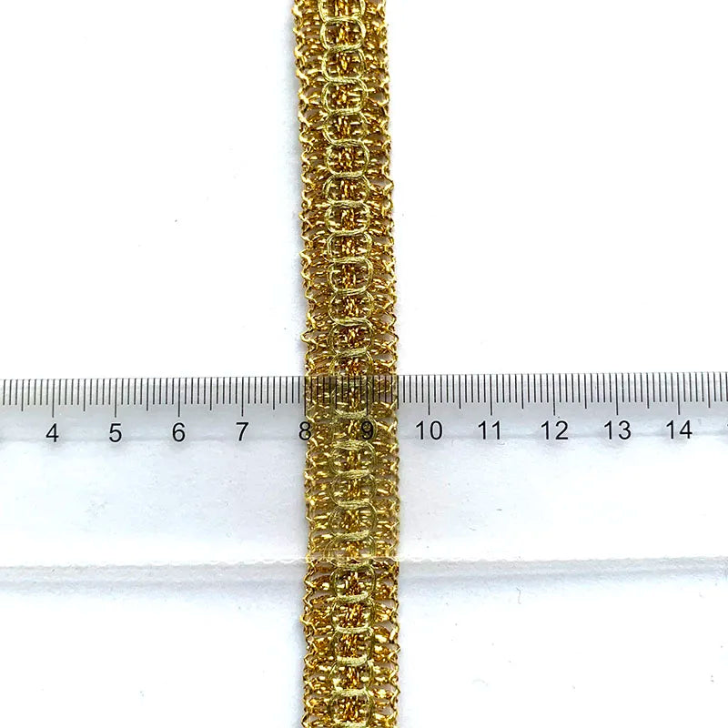 rubans métalliques or argent décoration mariage dentelle fine polyester brillants 5mètres largeur10mm styleélégant