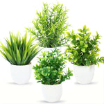 plantes artificielles feuilles vertes pot moderne décoration extérieure ornement dense foliage