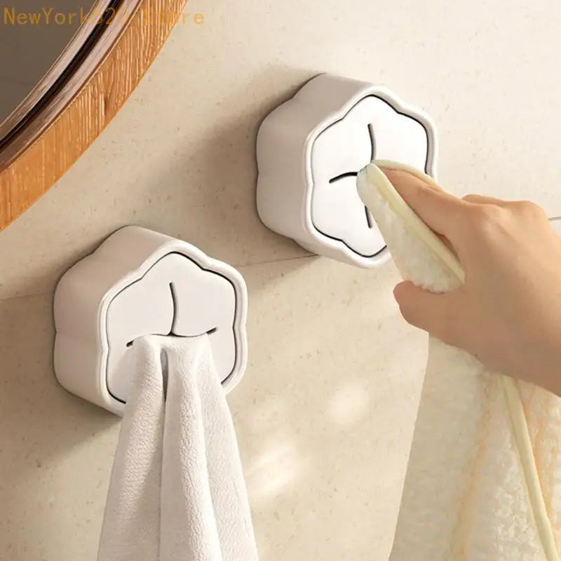 porte serviettes mural adhésif blanc motif croix moderne acrylique auto fixation vaisselle cuisine