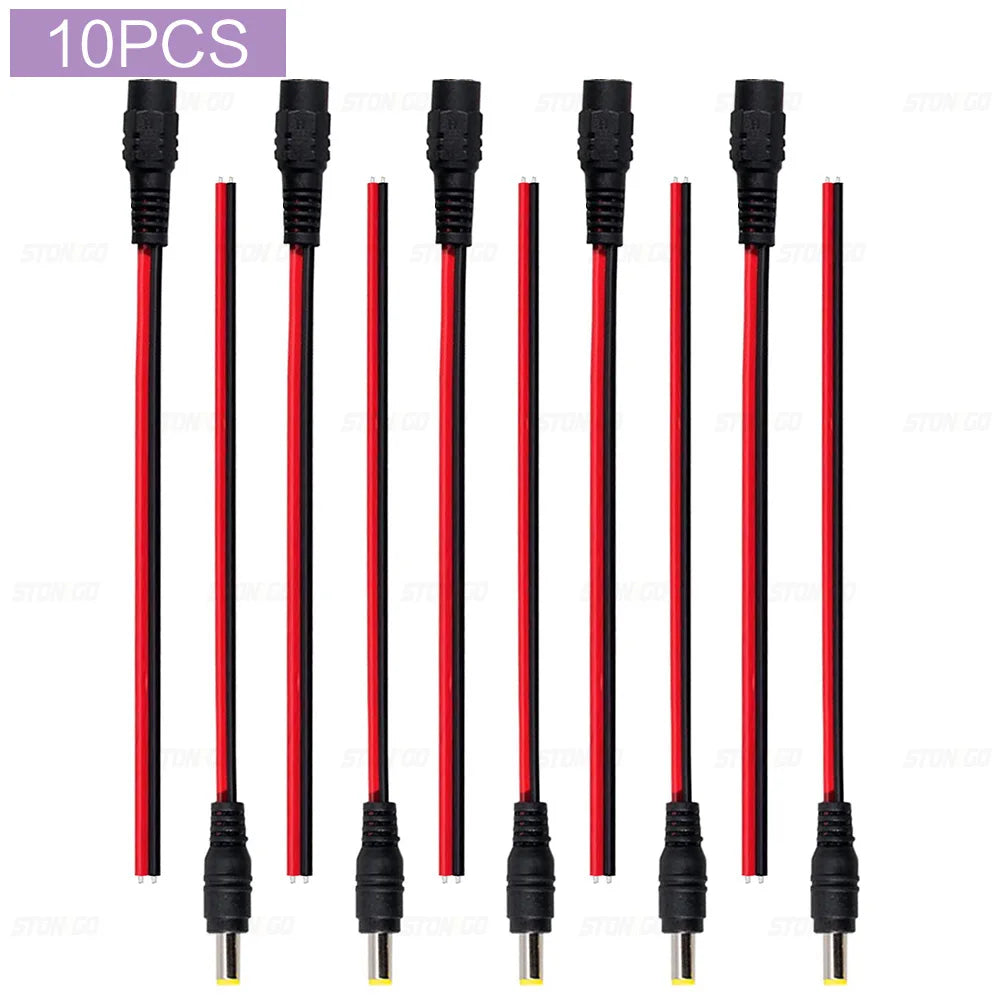 câbles électrique connecteurs mâle femelle 24v 2pin 3pin 4pin 5pin noir rouge vert