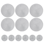 tapis table classique tissage rond marron clair respectueux environnement 34cm diamètre assiette fourchette couteau