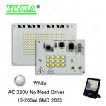 projecteur panneau led blanc 2835 smd 10w 200w intelligent ac220v 70 80 ra