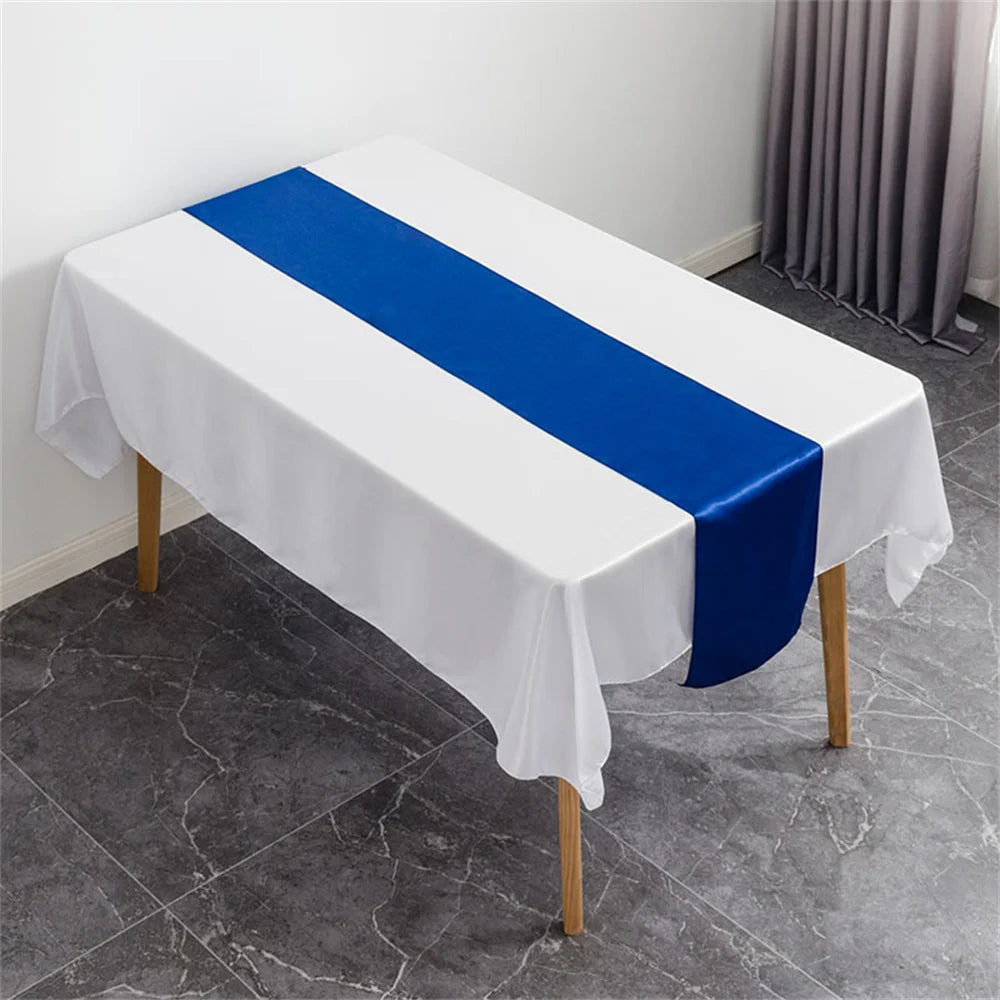 nappe satinée table fête blanc rouge rose anniversaire mariage baptême noël saint valentin