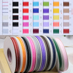 rubans polyester blanc noir rose orange vert bleu clair rayures classiques 0.6cm 0.9cm 1.3cm