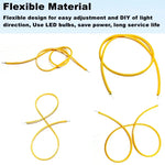 décoration lumière flexible filament led 300mm jaune moderne clips festive