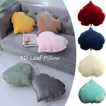coussin rond imprimé feuilles velours amovible lavable moderne adultes multicolore