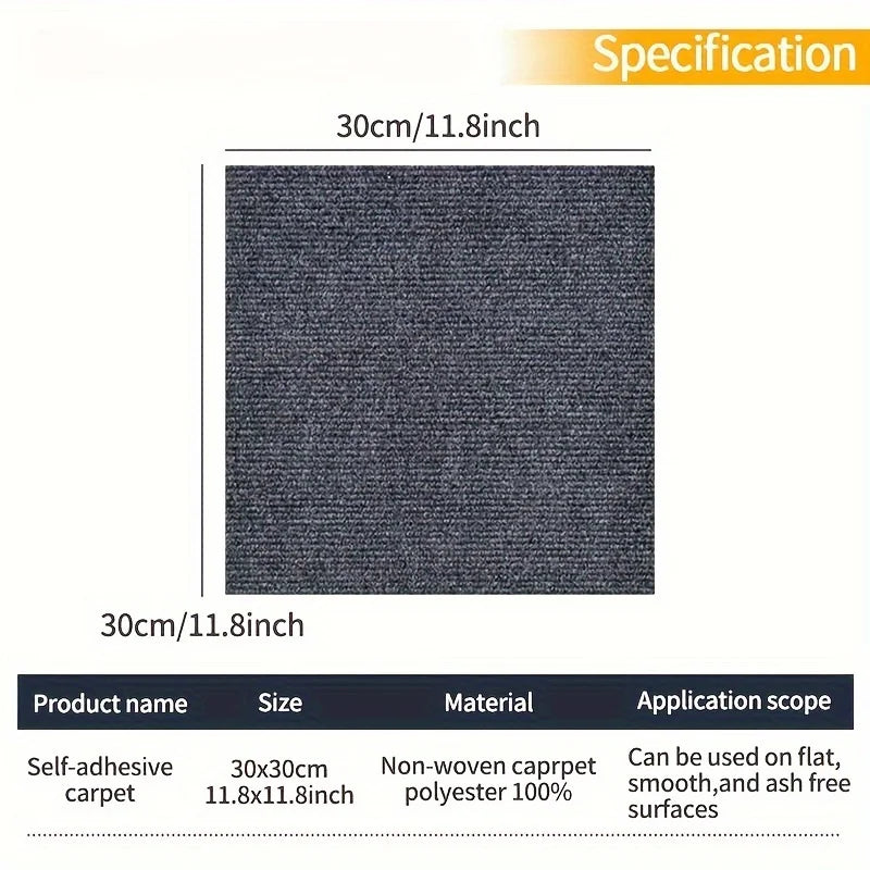 tapis auto adhésifs gris foncé rayures verticales moderne 30x30cm amovibles sol
