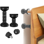 supports meubles anti secouements ventouses vis noir bois clair hauteur réglable moderne minimaliste fixations