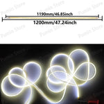 Ruban led flexible multicolore ondulé 1200mm clips fixation modernes